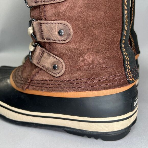 Sorel JOAN OF ARCTIC Boots Women's Size 7 Waterproof Brown Suede Winter Snow - Picture 6 of 14